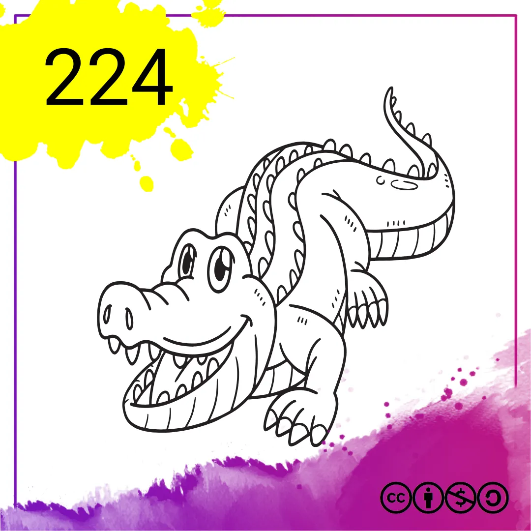 Mein Malbuch Heft Nr. 224 - Krokodile