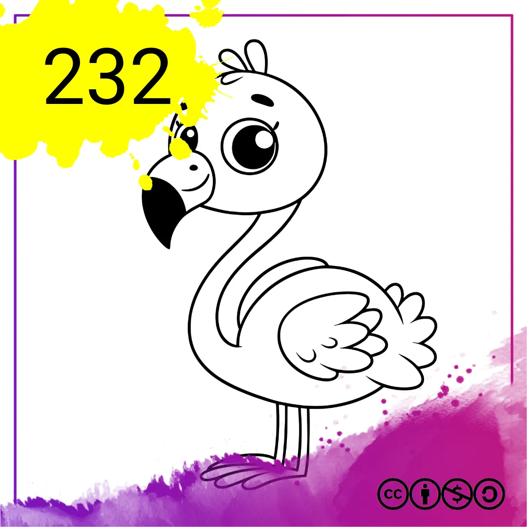 Mein Malbuch Heft Nr. 232 - Flamingos