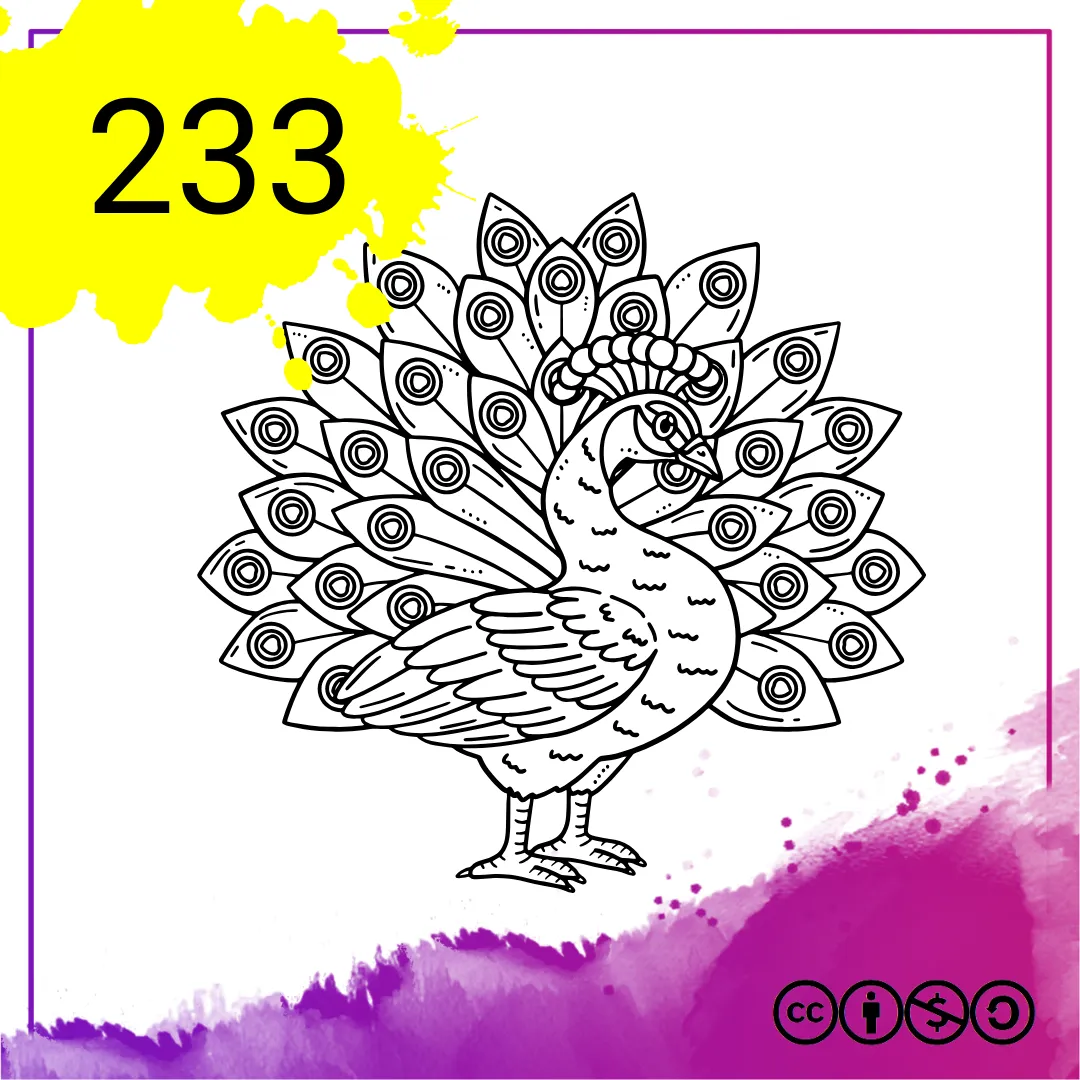 Mein Malbuch Heft Nr. 233 - Pfaue