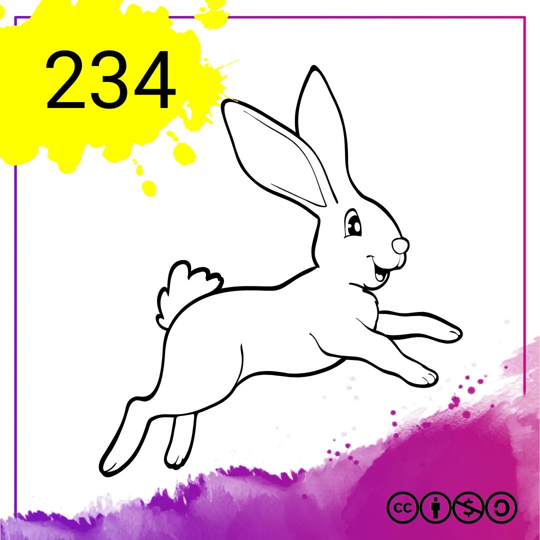 Mein Malbuch Heft Nr. 234 - Kaninchen