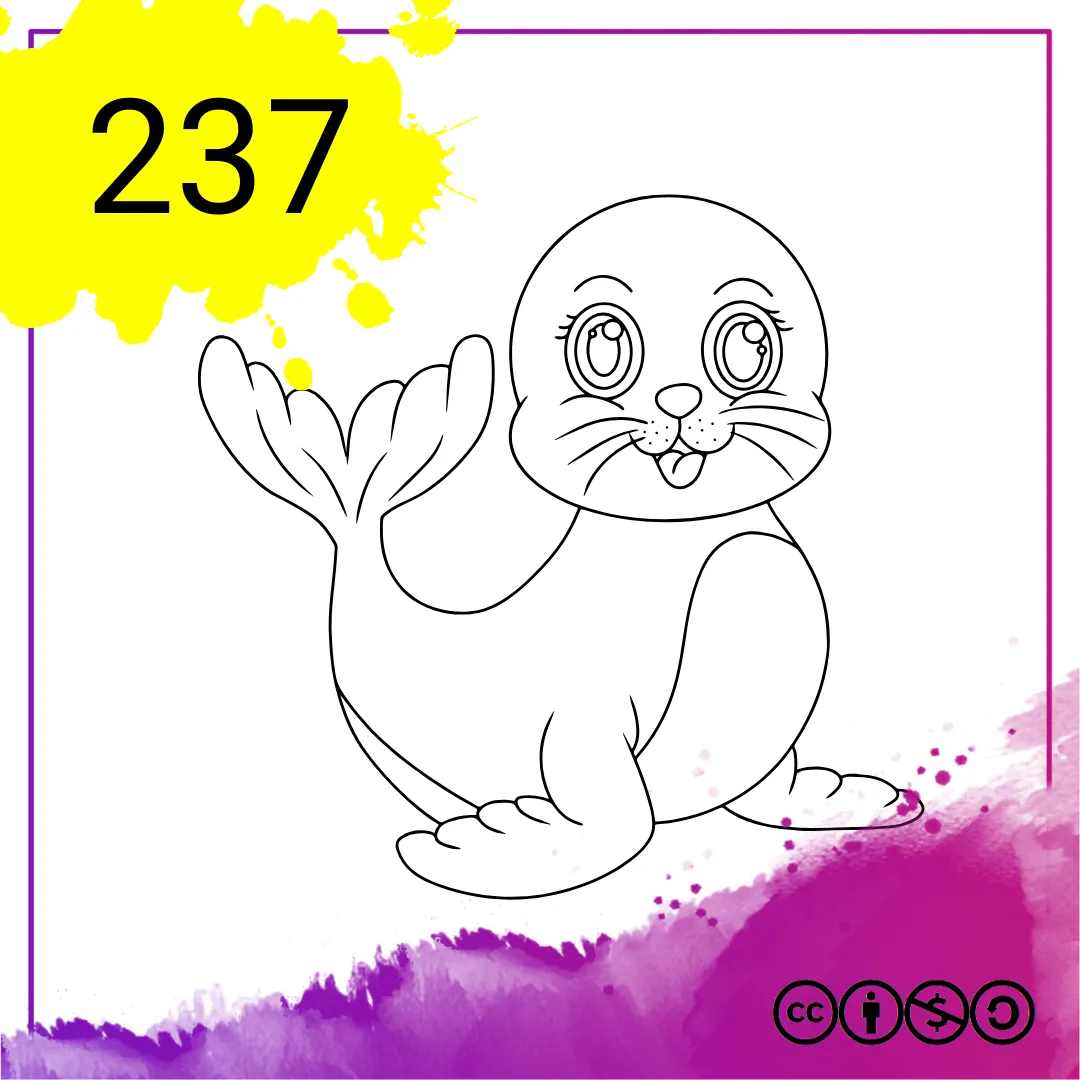 Mein Malbuch Heft Nr. 237 - Robben