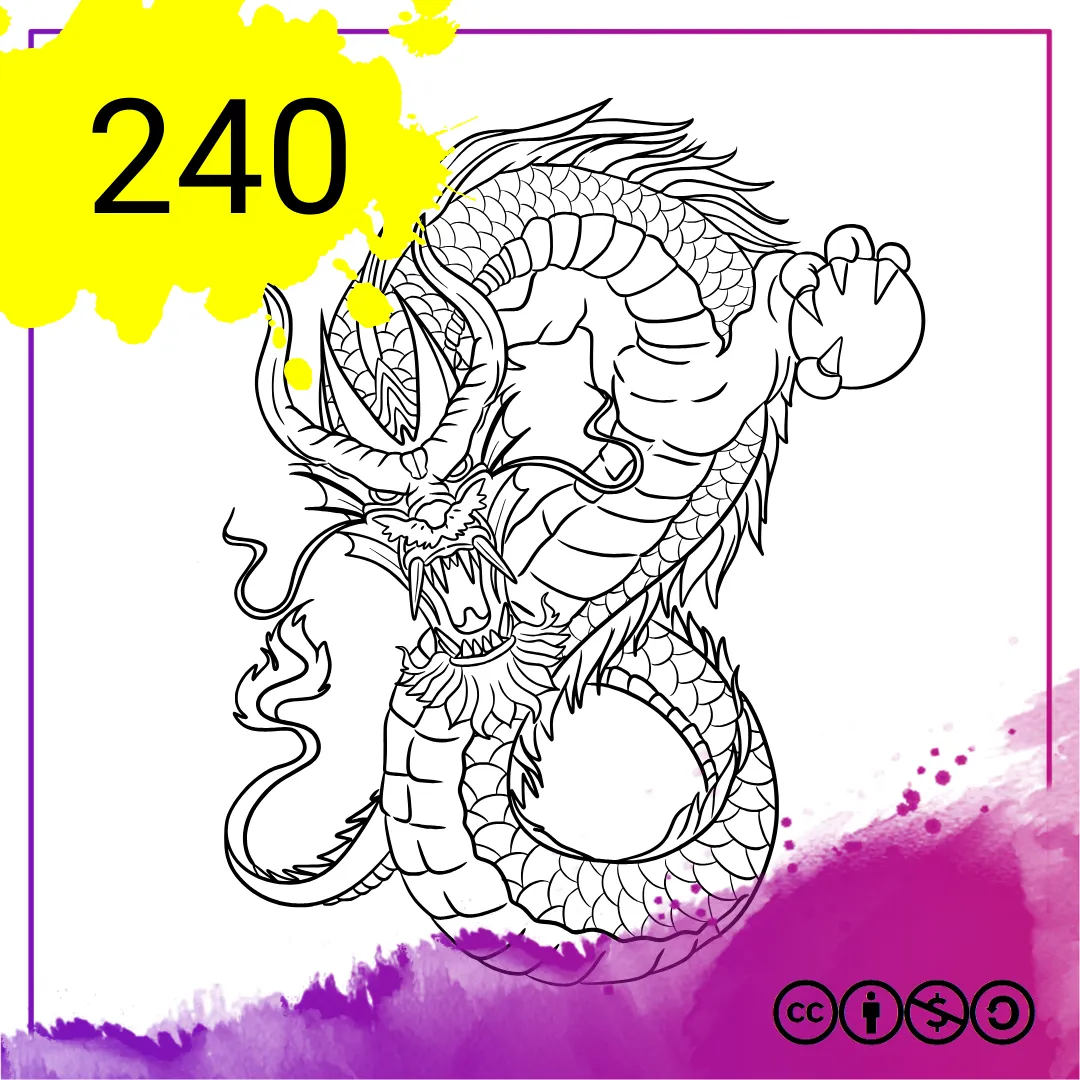 Mein Malbuch Heft Nr. 240 - Drachen 2