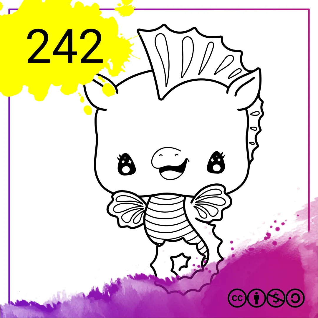 Mein Malbuch Heft Nr. 242 - Seepferdchen