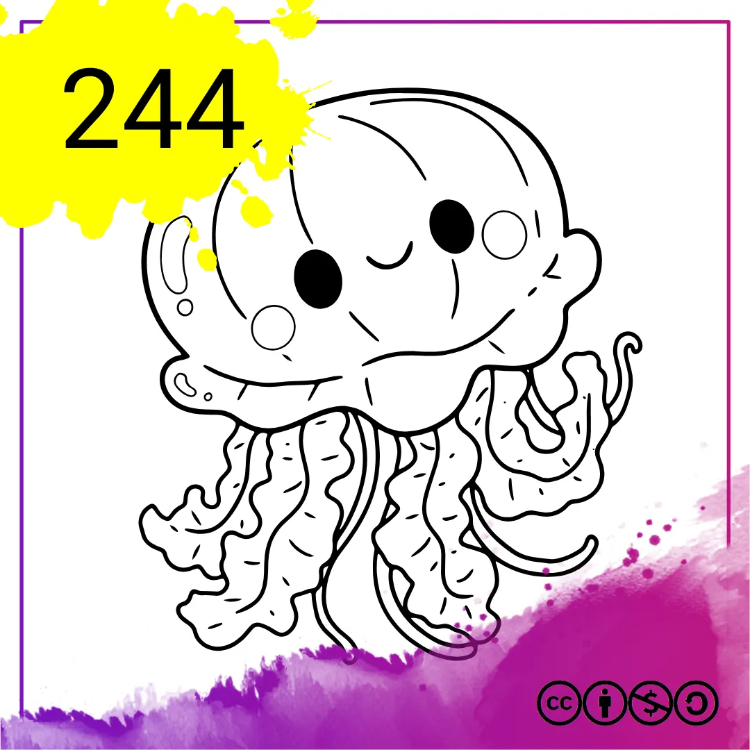 Mein Malbuch Heft Nr. 244 - Quallen