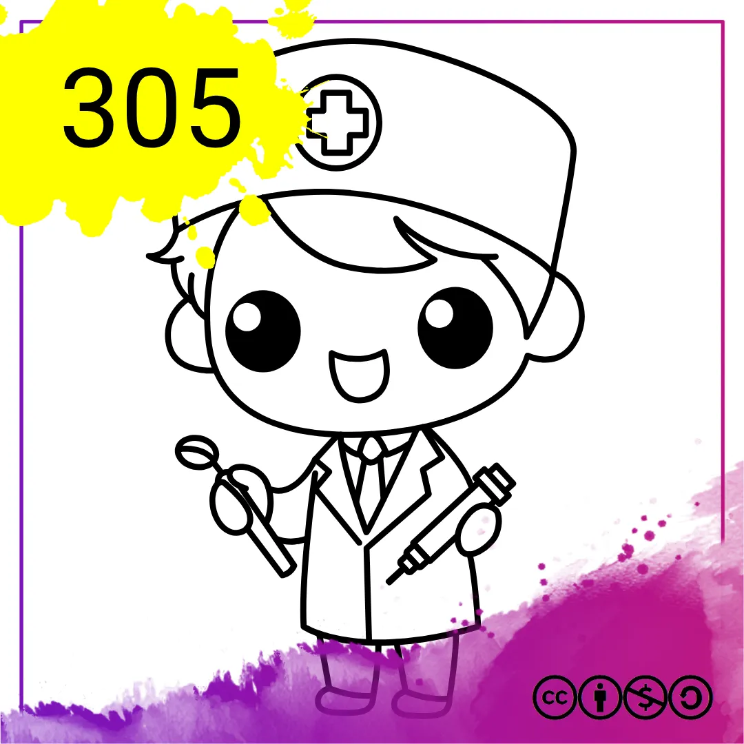 Mein Malbuch Heft Nr. 305 - Arzt