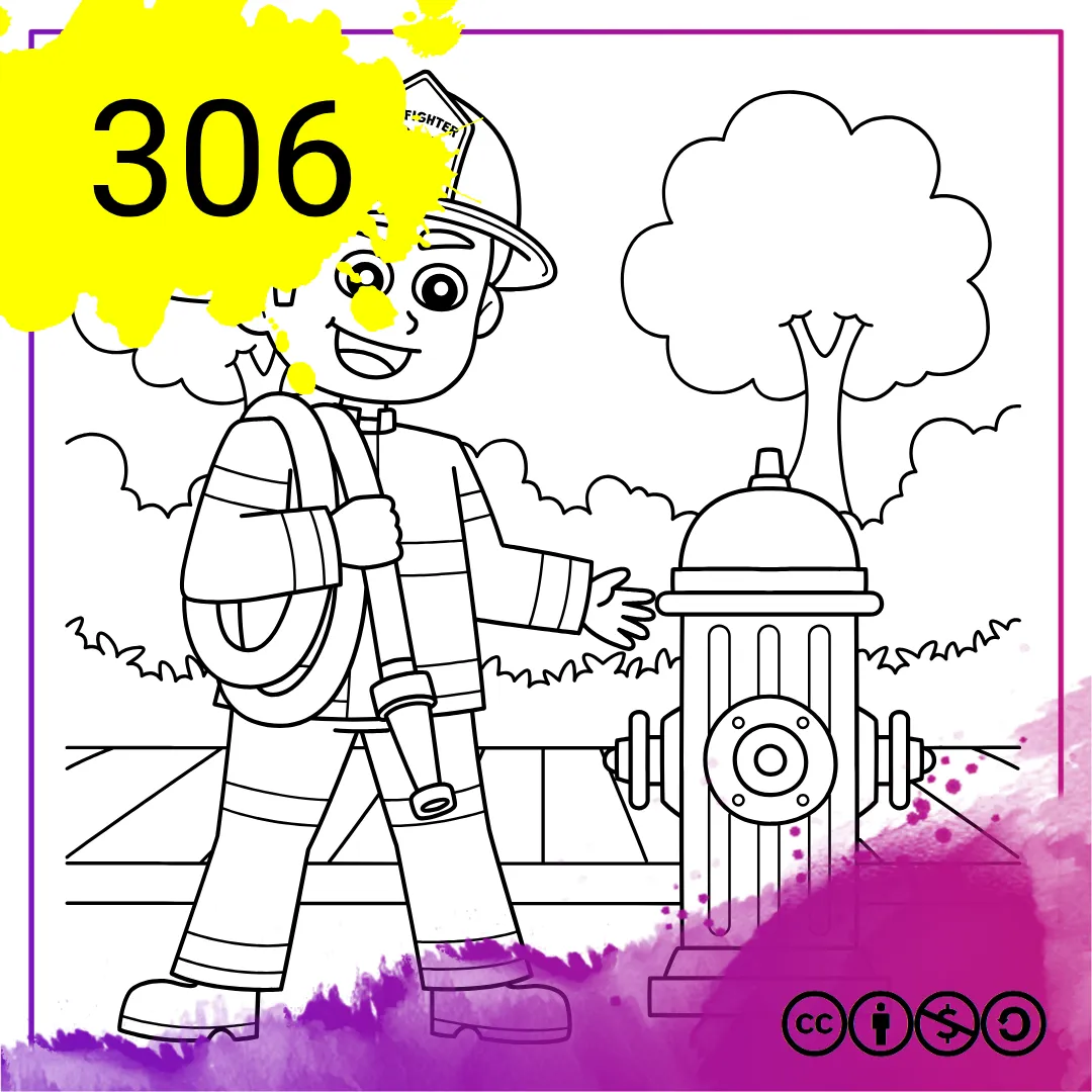 Mein Malbuch Heft Nr. 306 - Feuerwehr