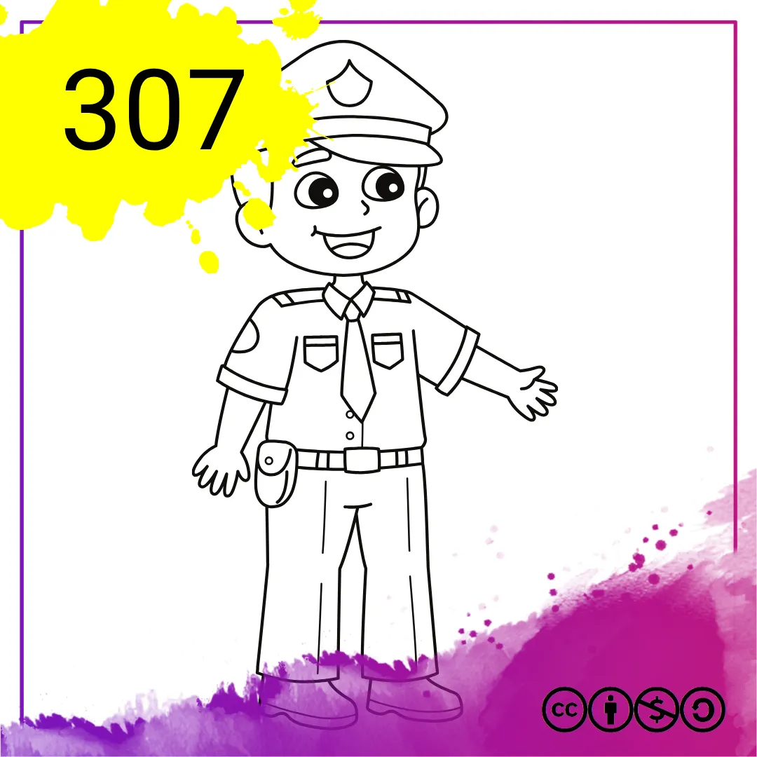 Mein Malbuch Heft Nr. 307 - Polizei