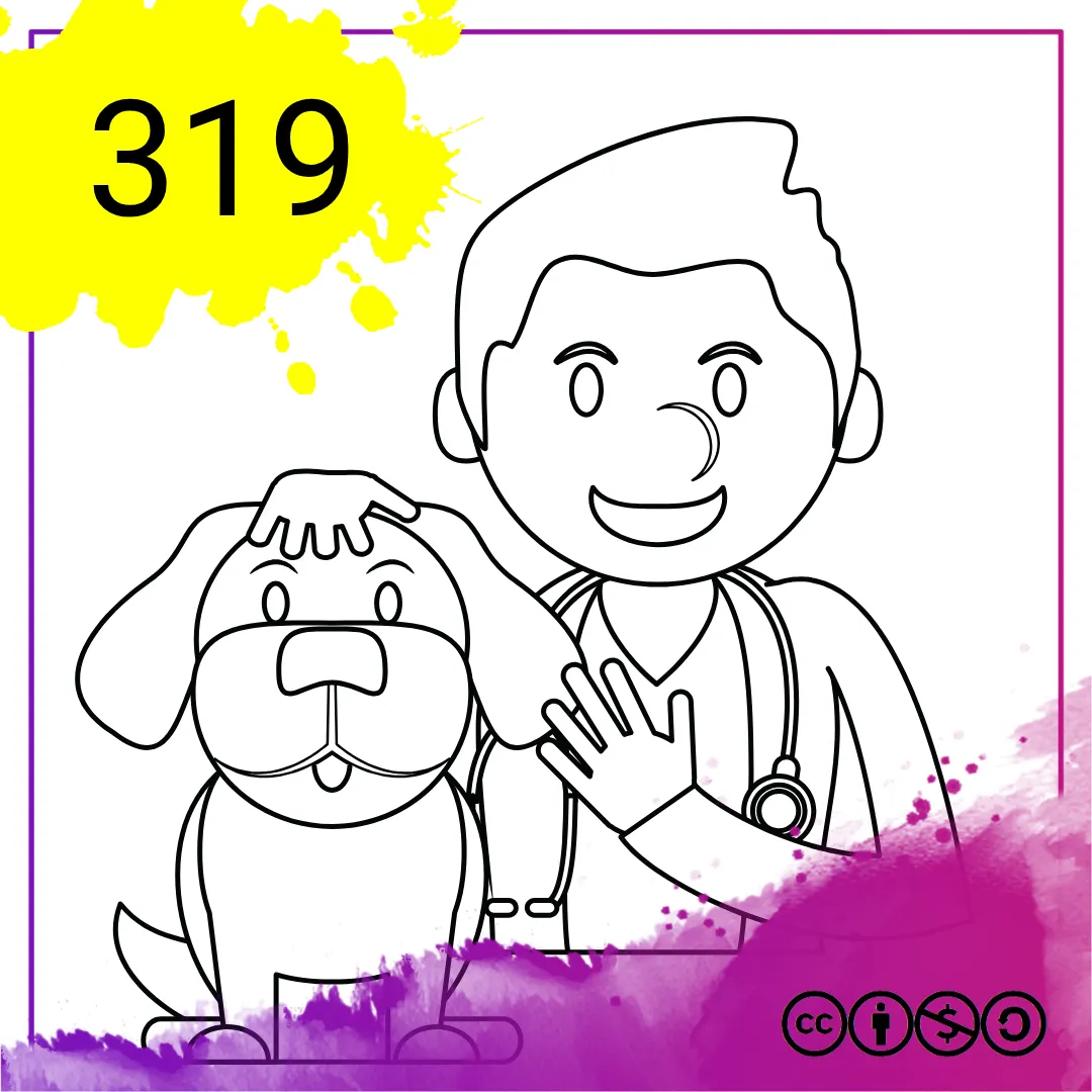 Mein Malbuch Heft Nr. 319 - Tierarzt