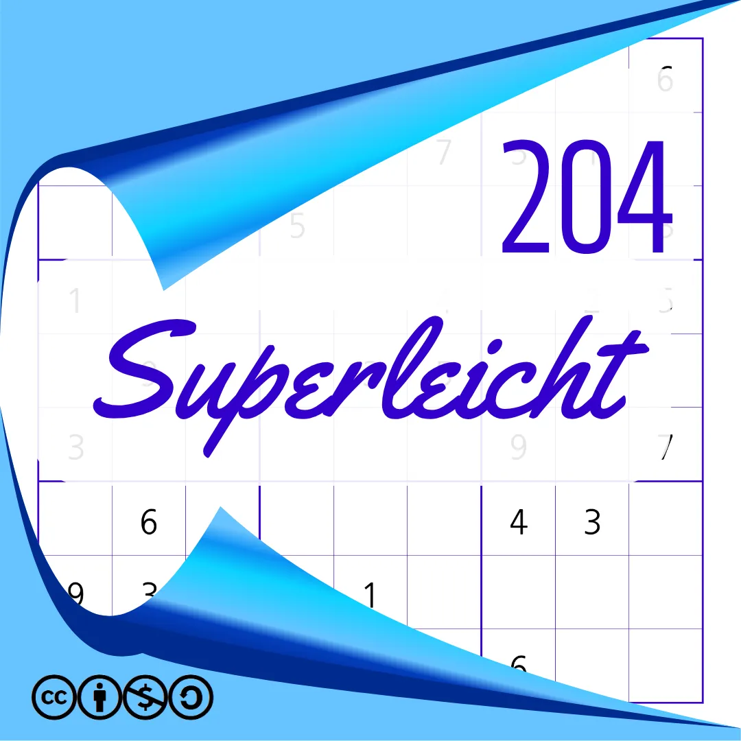 Sudoku Superleicht Heft Nr. 204