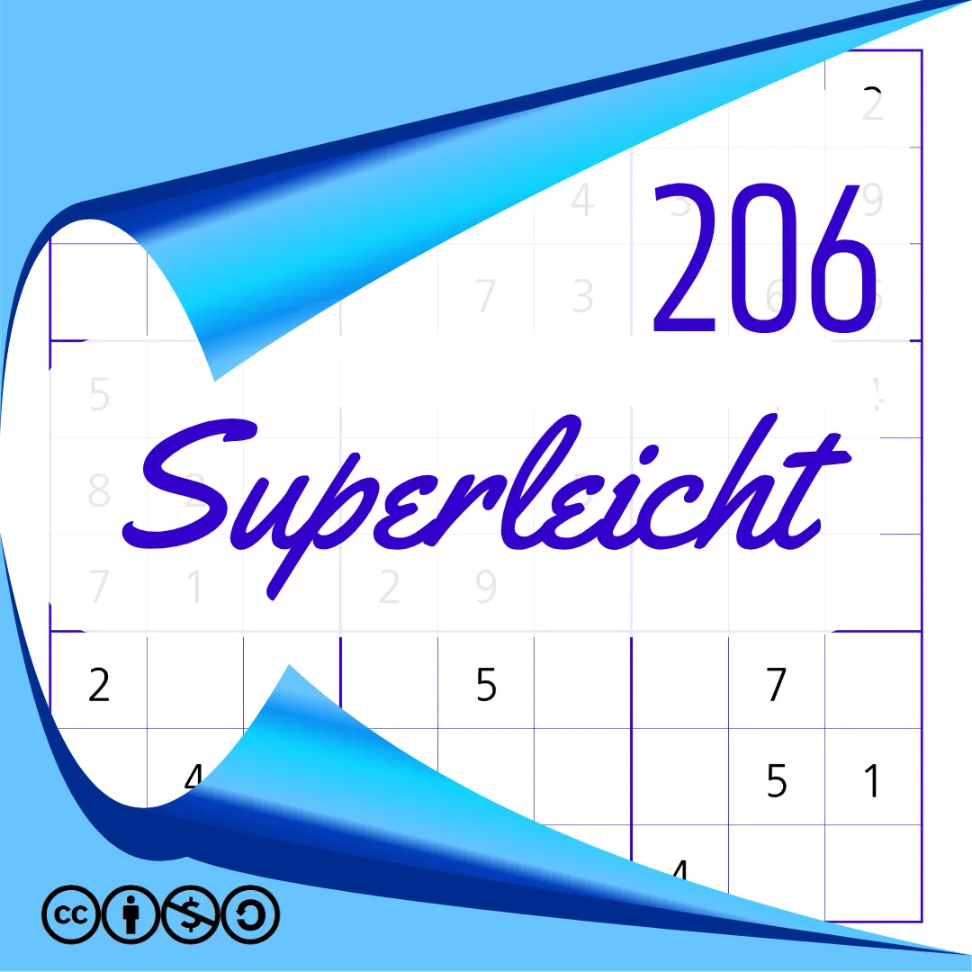 Sudoku Superleicht Heft Nr. 206