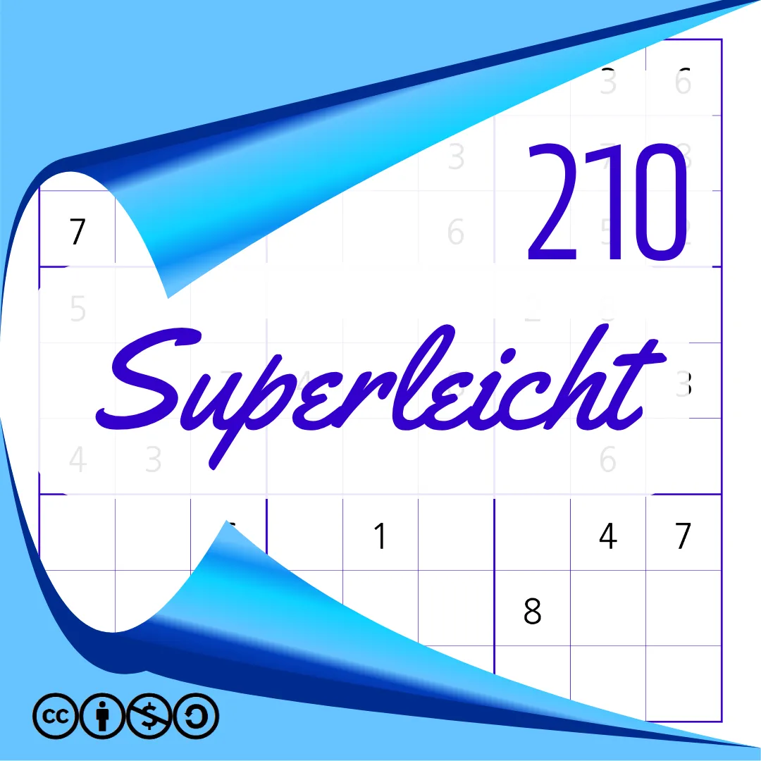 Sudoku Superleicht Heft Nr. 210