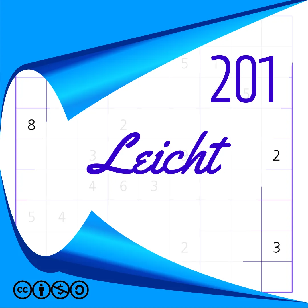 Sudoku Leicht Heft Nr. 201