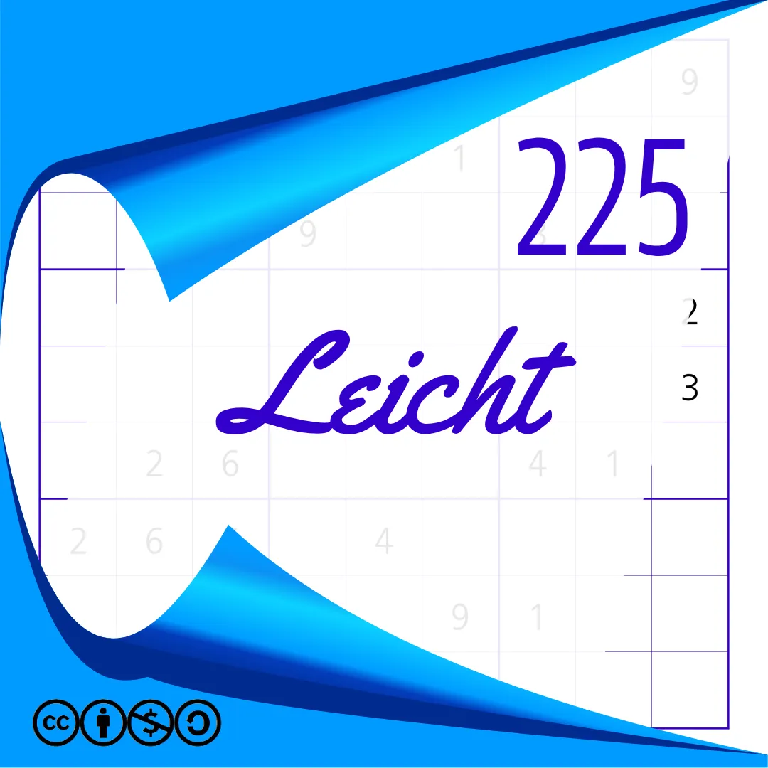 Sudoku Leicht Heft Nr. 225