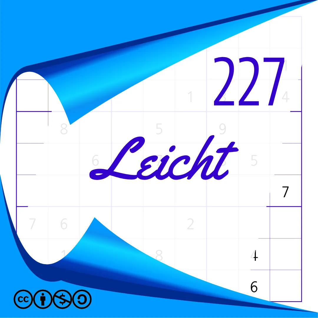 Sudoku Leicht Heft Nr. 227