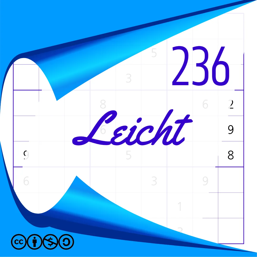 Sudoku Leicht Heft Nr. 236