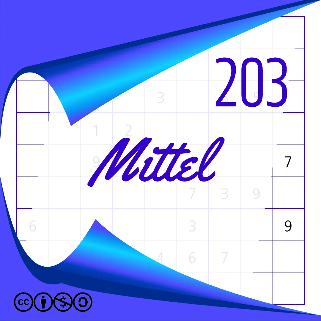 Sudoku Mittel Heft Nr. 203