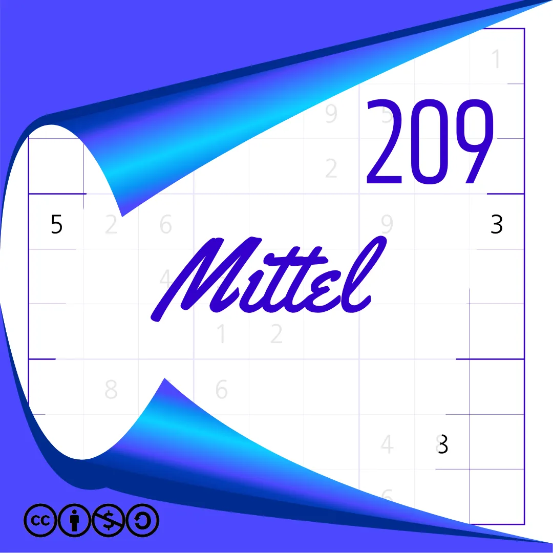 Sudoku Mittel Heft Nr. 209