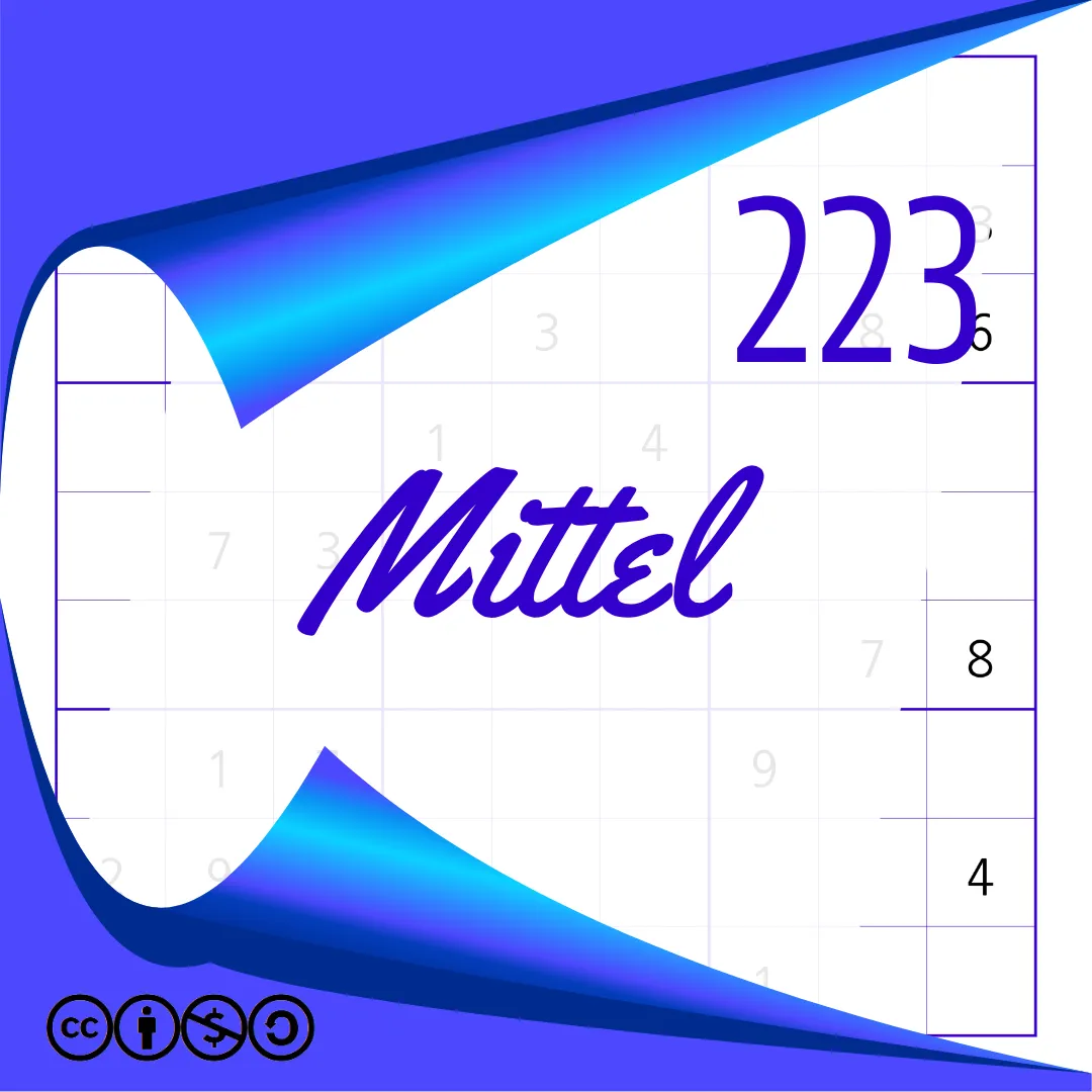 Sudoku Mittel Heft Nr. 223