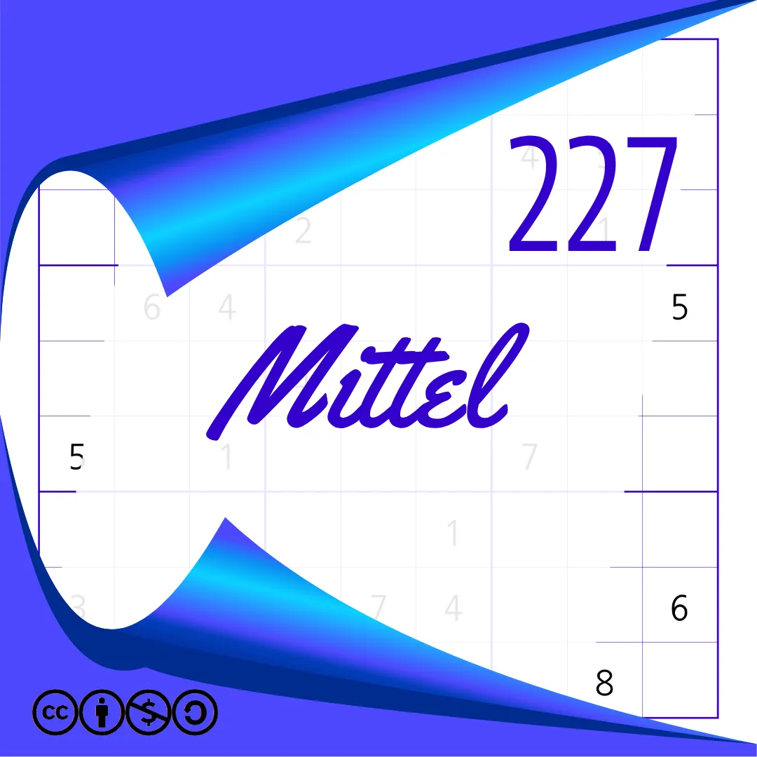 Sudoku Mittel Heft Nr. 227