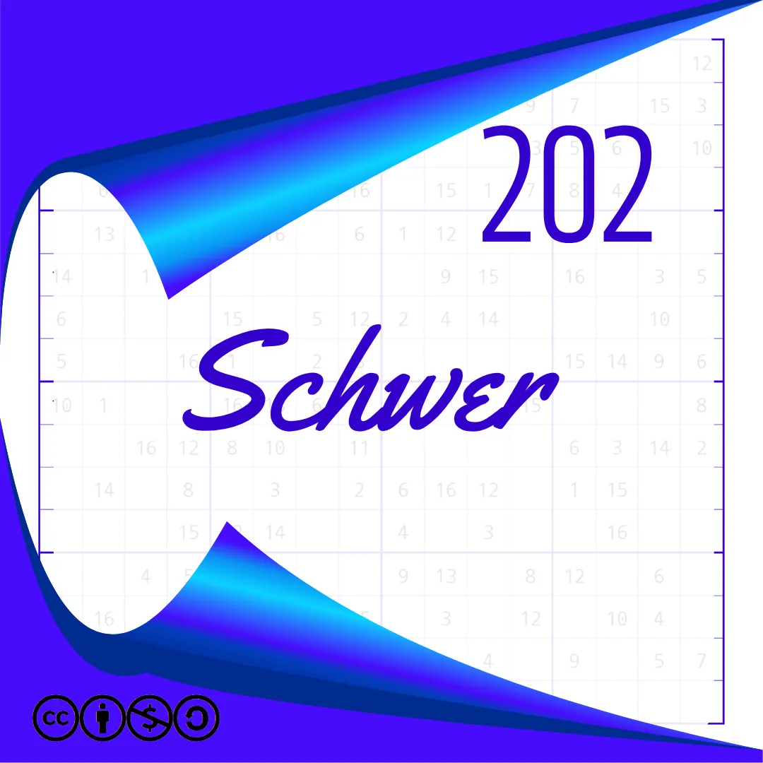 Sudoku Schwer Heft Nr. 202