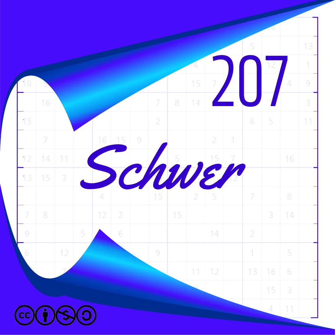 Sudoku Schwer Heft Nr. 207