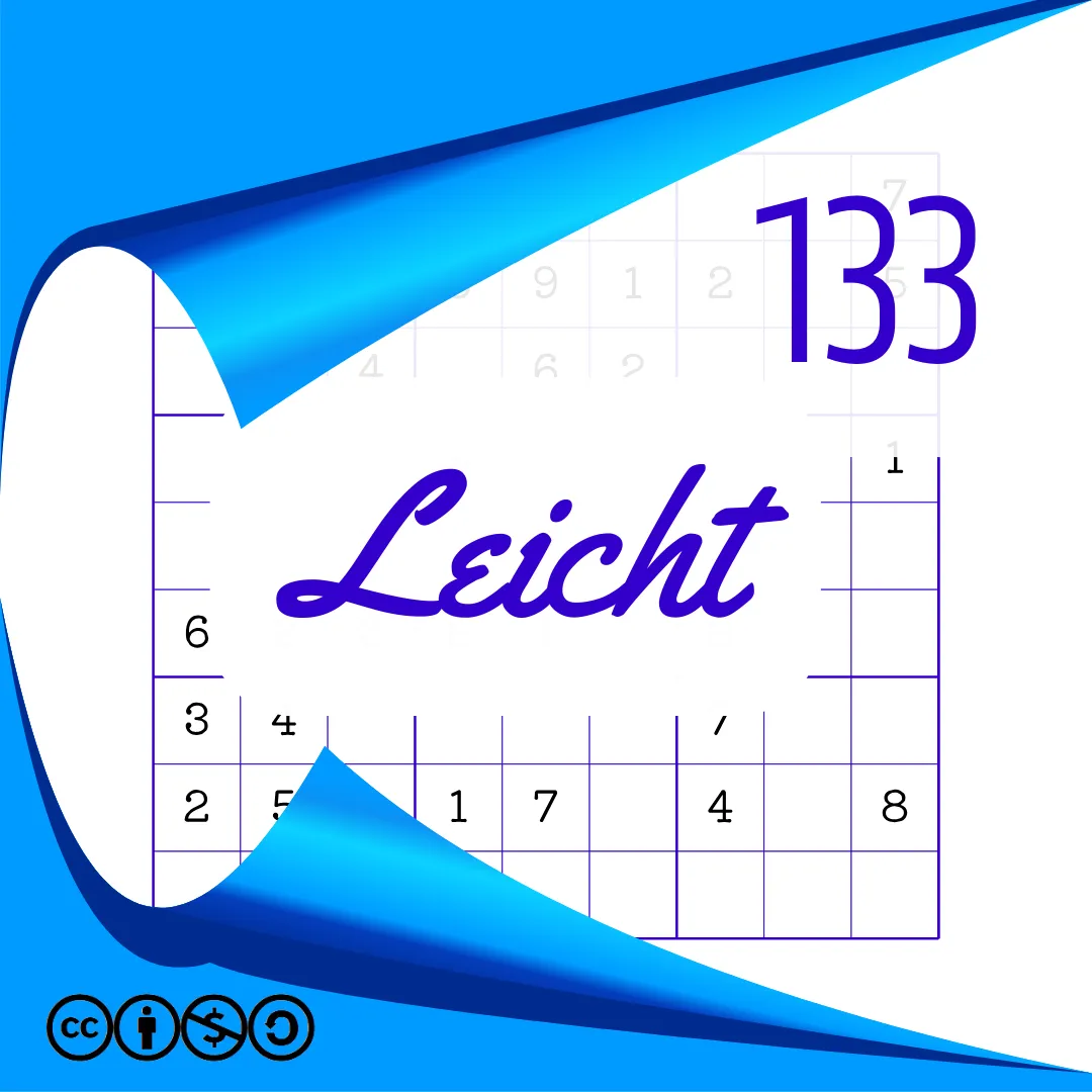 Sudoku Leicht Heft Nr. 133