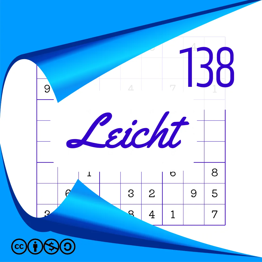 Sudoku Leicht Heft Nr. 138